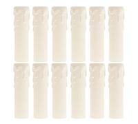AKOOSY 20 Piezas Fundas Plásticas para Velas con Diseño de Lágrimas Cubiertas para Candelabros Decorativos Protectoras y Vintage para Lámparas de Araña Color Blanco Φxmm