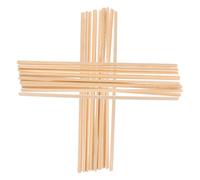 AKOOSY 20 piezas listones de madera en triángulo equilátero 6mmx30cm para molduras de ventana, listones para marcos y borde de pantalla, tiras de madera para bricolaje y decoración