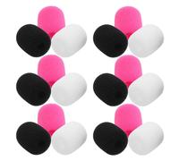 AKOOSY 24 Piezas Cubiertas de Espuma Antiviento para Micrófonos Pequeños, 24 Piezas (8, 8, 8), Protectores para Micrófonos de Solapa Compatibles Auriculares, Accesorios para