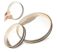 AKOOSY 2piezas Instrumento Tambor Oceánico Borde De Panel Transparente Tambores Oceánicos Para Adultos y Niño Niña Adecuado Para Terapia Sonora y Eventos Musicales