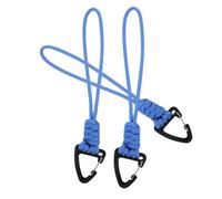 AKOOSY 3 Piezas Cordón de Mosquetón Multifuncional para Llaves, Muñeca | Poliéster, PP y Aleación de Aluminio, Compacto y Ligero, Azul, para Móvil y Silbato en Camping