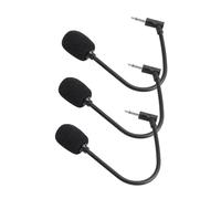 AKOOSY 3 Piezas Microphone Straight Cutting Pequeño Portátil para Teléfonos y Ordenadores con Canales Mono y Estéreo Compatible con Móviles y Tablets para Oficina y Casa
