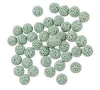 AKOOSY 39 Cuentas Redondas de Piedra Volcánica para Difusores de Aceite Esenciales, Diseño sin Agujero y Difusión Efectiva, Ideales para Oficina y Otros Espacios
