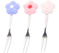 AKOOSY 3piezas Tenedor De Fruta Cóctel Postre Mango Cómodo Herramienta De Cocina Accesorios Cocina
