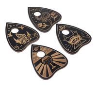 AKOOSY 4 Piezas Base de Exhibición de Bola de Cristal de Mesa, Base de Exhibición de Madera, para Bola de Cristal de Tarot y Piedra Energética, Decoración de Dormitorio, Navidad y Año