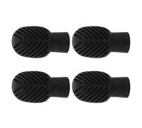 AKOOSY 4 Piezas Consejos de práctica de Drumstick amortiguadores de ruina piezas de repuesto de amortiguadores de ruido Consejos de silicona de baqueta Black