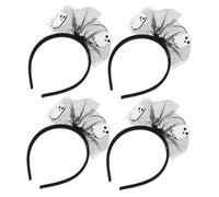 AKOOSY 4 Piezas Diademas Fantasmas Halloween Ligeras y Creativas para Disfraces Cosplay Fiesta Rol Mujeres Niñas
