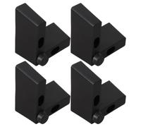 AKOOSY 4 Piezas Pata de Sofá con Superficie Lisa de Plástico Grueso en Forma de L Soporte Estable para Muebles, Incluye Tornillos de Montaje M5, Adecuado para Sofá y Cama