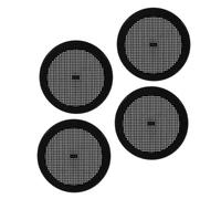 AKOOSY 4 Piezas Tamiz de Suelo de Jardín Tamiz Plástico Negro Malla Reforzada para Arena Compost Grava Tamizado Portátil para Jardinería y Filtración de Rocas Pequeñas