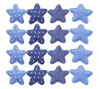 AKOOSY 40 Parches de Tela Vaquera en Forma de Estrella, 4 Cm, Color Aleatorio, para Coser y Planchar en Mochilas, Ropa y Manualidades Diy, Parches de Apliques Bordados