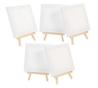 AKOOSY 5 juegos Mini Caballetes de Madera para Pintura Set Soporte para Lienzo DIY para Principiantes y Manualidades