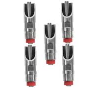 AKOOSY 5 Piezas Bebedero Automático para Cerdos y Lechones Acero Inoxidable Grueso Resistente y Fácil de Limpiar Dispensador de Agua para Ganado y Cría Herramienta Práctica y para