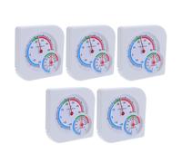 AKOOSY 5 Piezas Termómetro con Interior Mini Exterior para Higrómetro y Punteros Medidor de Temperatura y Humedad para Cocina y Cultivo Casa