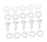 AKOOSY 50 Juegos Articulaciones para Muñecas Blancas Plástico Movibles para Reparación y Manualidades Peluches Brazos Piernas Conectores