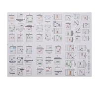 AKOOSY 57 Piezas Cartas Portátiles de Acordes para Guitarra con Caja de Almacenamiento Guía Fácil para Principiantes Soporte para Aprendizaje Musical y Práctica Personal