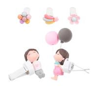 AKOOSY 5piezas Adornos De Ventilación Para Coche Clip De Aire Pareja De Dibujos Animados Decoración Interior De Coche y Ambientador De Incluye Fragancias Diseño Creativo y Fácil