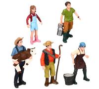 AKOOSY 5Piezas Figuras de Escala de Personas Premium para Decoración de Escritorio Diseño de Paisaje y Maquetas Personajes de Realistas