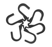 AKOOSY 6 Ganchos para Paraguas de Coche Negros Soporte Antideslizante para Maletero Suv, Almacenamiento Compacto para Accesorios y Organización del Baúl