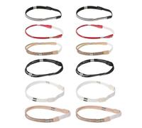 AKOOSY 6 Pares Correas de Zapatos Elásticas con Pedrería Desmontables Antideslizantes y Ajustables para Tacones Altos Sandalias y Zapatillas de Mujer Soporte Cómodo y Decorativo