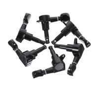 AKOOSY 6 piezas Clavijas de Afinación para Guitarra Pequeñas con Cabeza Redonda Accesorio Fácil de Instalar para Guitarras Acústicas y Eléctricas Negro