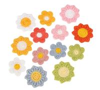 AKOOSY 60 Parches Bordados de Flores Multicolor para Coser en Ropa Accesorios y Manualidades Parches de Tela Decorativos de Tamaño y Color Aleatorio Ideales para