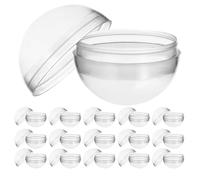 AKOOSY 60 Piezas Cápsulas Transparentes Pequeñas Redondas para Máquina Expendedora Envases Plásticos Vacíos para Juguetes Exhibición y Almacenamiento de Cuentas