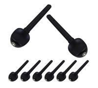 AKOOSY 8 Piezas Ebony Violin Pegs Wooden String Tuning Pegs For Precise Adjustment Wear-resistant Replacement Parts For Professional And Beginner Violin Accessories