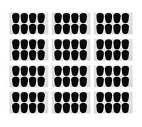 AKOOSY 96piezas Almohadillas para Saxofón Negras Ovaladas Parche de Boquilla para Saxofón y Clarinete Almohadillas de Mordida Protectoras para Boquilla de Instrumento Musical