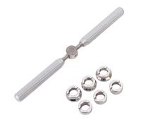 AKOOSY Abridor Trasero para Relojes Ajustable con Llave y Dados Ranurados Herramienta Inoxidable para Reparación y Apertura de Cajas de Reloj de Hombre Kit Profesional Resistente y