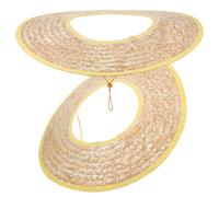 AKOOSY Accesorios para Cascos de Seguridad, 2 Viseras de Paja con ala Amplia para protección Solar, Pack Doble para obreros en Sitio de construcción y Actividades al Aire Color Aleatorio