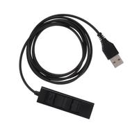 AKOOSY Adaptador USB para Cable de Control de Auriculares Pin Construcción Resistente y Transmisión Estable para Entornos de Trabajo y Servicio al Cliente