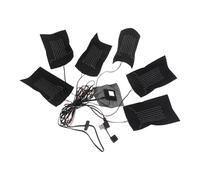 AKOOSY Almohadilla Térmica Eléctrica de Fibra de Carbono para Chaleco Calentador de Ropa Ajustable 3 Modos de Temperatura Kit 1 Pieza para Uso Profesional y Doméstico