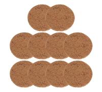 AKOOSY Almohadillas de Fibra Natural para Nido de Aves, 10 Piezas Redondas Marrones, Livianas y Protectoras para Mantener Calientes Huevos y Pollos en Nidos de Mascotas