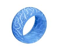 AKOOSY Anillo Brillante Para Mujer Diseño Divertido Efecto De Grieta Ligero y Duradero Para Fiestas y Uso Diario Azul Número