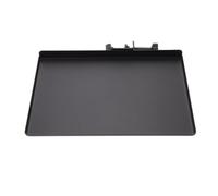 AKOOSY Bandeja Metálica para Soporte de Micrófono con Abrazadera Resistente y Duradera Accesorio para Transmisión Almacenamiento Seguro para Tarjeta de Sonido Fácil y Desmontaje Negro