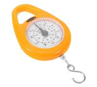AKOOSY Báscula de Resorte Mecánica Portátil Gancho para Equipaje Mini Báscula Colgante Naranja Escala Compacta para Pesar Maletas en Viajes