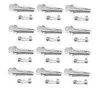 AKOOSY Base Para Hacer Broches y Bandeja De Hierro Para Alfileres De Pecho, Accesorios Prácticos De Seguridad Para Diy, 100 Piezas, Tamaño 2.0 Cm, Uso Para Decoración y Manualidades