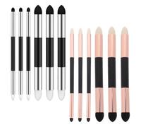 AKOOSY Bolígrafo de Esponja Doble Punta Lavable para Dibujo Artístico, Corrector y Difuminador de Sombras, Pack 12 Unidades (6 Dorados 6 Plateados), Herramienta Precisa para Artistas