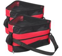 AKOOSY Bolsa para Patines de Hielo de Tela Oxford Cierre de Cremallera, Fácil de Limpiar, Paquete de 2 Piezas para Almacenar y Transportar Patines