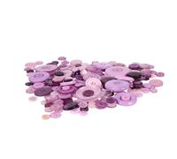 AKOOSY Botones de Resina Púrpura para Manualidades Diy, Accesorios Decorativos y Repuestos para Coser, Diseño Único de 1 para Proyectos Creativos
