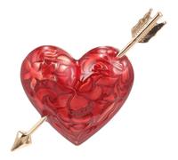 AKOOSY Broche de Corazón con Flecha para Mujer Alfiler de Moda para San Valentín Joyería Romántica en Metal Accesorio Versátil para Graduaciones y Eventos Obsequios