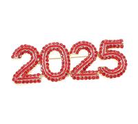 AKOOSY Broche De Gemas Completo Para Mujer Broche Forma De Número Gemas De Imitación