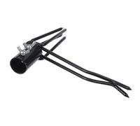 AKOOSY Cabezal Desmalezadora de Aleación de Aluminio para Desbrozadora Vertical, Garra Metálica Resistente Agujero de 2.8 Cm, Accesorio para Extracción Manual de Raíces en Jardín y