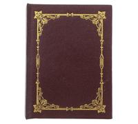 AKOOSY Caja de Anillo Vintage Forma de Libro Estilo Texto Sagrado, Organizador de Joyas Único de Tela para Propuesta y Almacenamiento Elegante