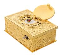 AKOOSY Caja de Música Vintage Mecanismo Automático Pop-up en Forma de Pájaro Dorado de Aleación para Sala de Estar y Dormitorio