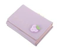 AKOOSY Cartera Pequeña Plegable para Mujer de Cuero PU Diseño Trifold, Monedero Ligero y Seguro para Monedas Adecuado para Viajar y Guardar Tarjetas