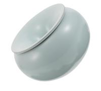 AKOOSY Cenicero Decorativo de Cerámica con Tapa y Forma de Embudo, Aislante de Olor a Humo, Adecuado para Oficina E Interiores, Diseño Tradicional y Funcional