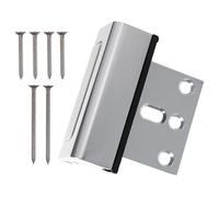 AKOOSY Cerradura de Refuerzo para Puerta de Seguridad Infantil en Aleación de Aluminio, Fácil Instalación sin Herramientas, Color Plata para Prevenir que Salgan sin Permiso