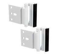 AKOOSY Cerradura de Seguridad Resistente a Robos 2 Piezas, Aleación de Aluminio de Color Blanco Protección Bebés para Puertas de Apartamento y Dormitorios