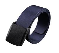 AKOOSY Cinturón de Nylon para Hombre Hebilla Automática No Metálica, Estilo Casual, Resistente y Transpirable, Adecuado para Trabajo Pesado y Uso Diario